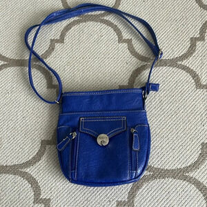 Rosetti royal blue crossbody adjustable strap bag